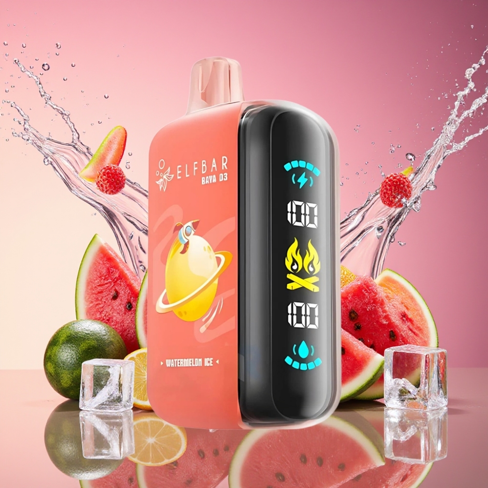 ELF BAR RAYA D3 25000 Pust Vandmelon Is 850mAh 23ml 5% Engros Danmark
