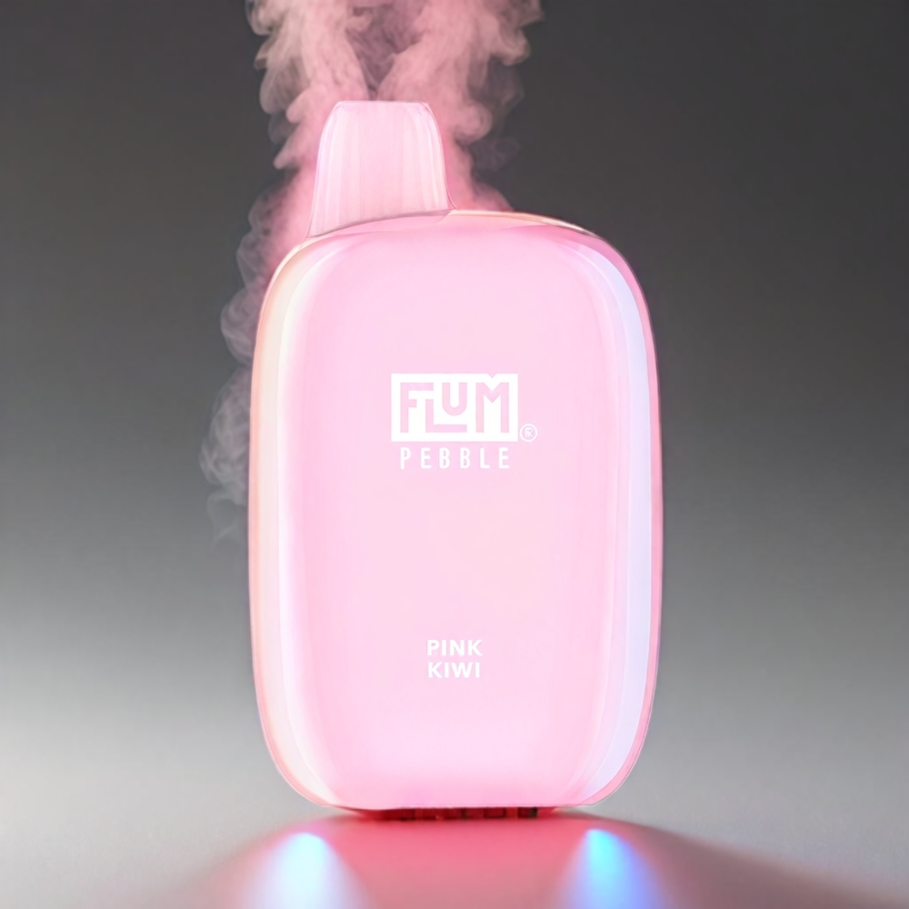 Flum Pebble 6000 Pinks Ribs 10ml 5% 500mAh Mesh Coil Type-C Engros Danmark