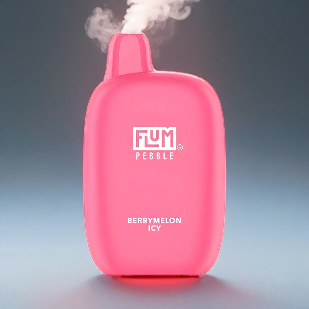 Flum Pebble 6000 Puffs 10ml 5% 500mAh Mesh Coil Type-C Berrymelon Icy Engros Danmark