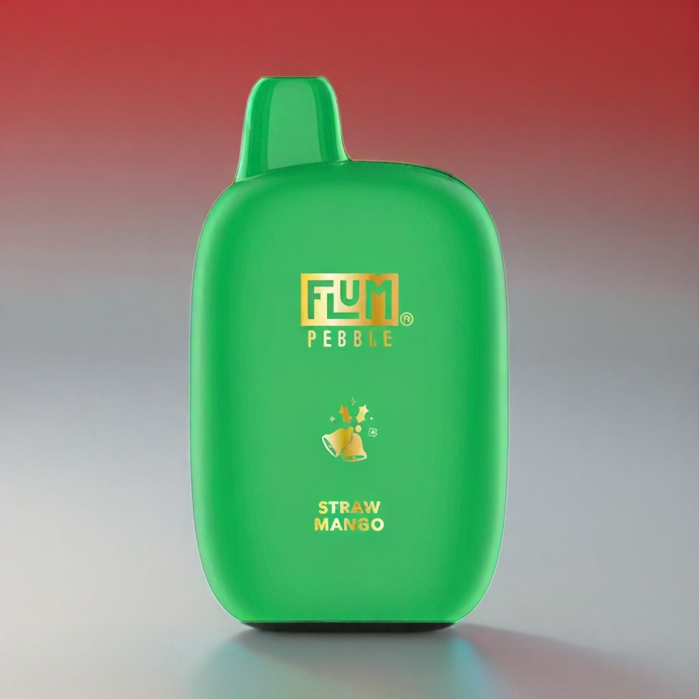 Flum Pebble 6000 Pust 10ml 5% 500mAh Mesh Type-C Ladning Jordbær Engros Danmark