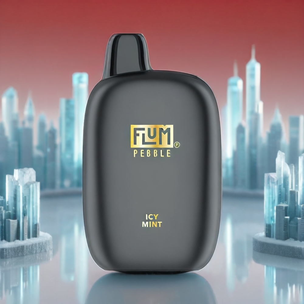 Flum Pebble 6000 Pust Ismynte 10ml 5% 500mAh Mesh Coil Type-C Opladning Engros Danmark