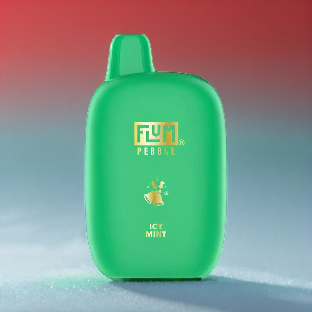 Flum Pebble 6000 Pust Ismynte 10ml 5% 500mAh Mesh Coil Type-C Opladning Engros Danmark