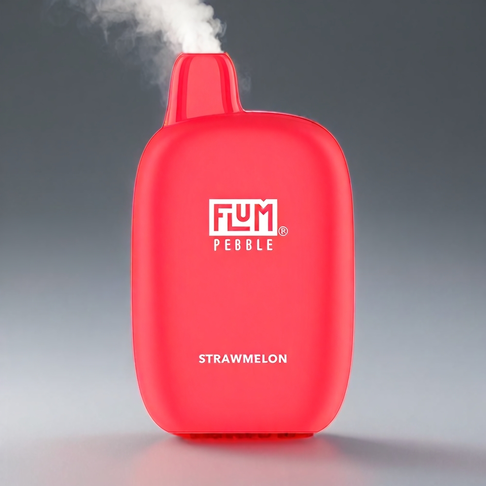 Flum Pebble 6000 Pust Jordbærmelon 10ml 5% 500mAh Mesh Coil Type-C Engros Danmark