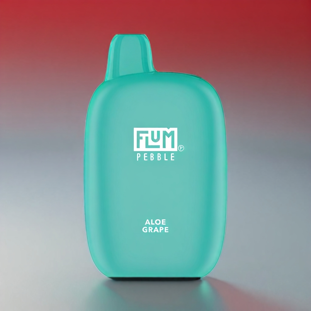 Flum Pebble 6000 Puste Aloe Grape – 10ml / 5% / 500mAh / Mesh Coil / Type-C – Engros Danmark