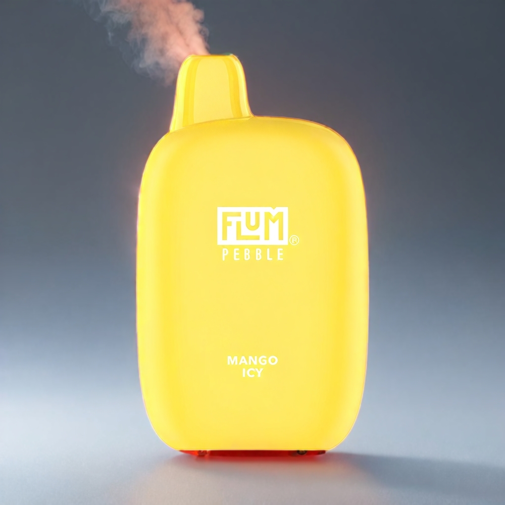 Flum Pebble Mango 6000 Puffs 10ml 5% 500mAh Mesh Coil Type-C Engros Danmark