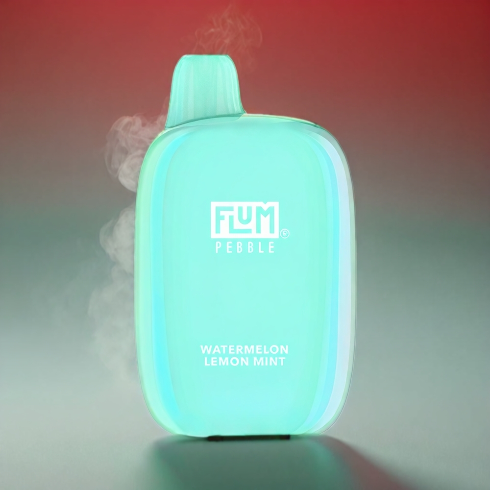 Flum Pebble Vandmelon Citron Mynte 6000 Pust 10ml 5% 500mAh Mesh Coil Type-C Engros Danmark