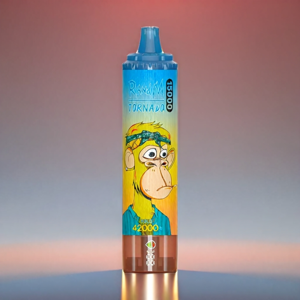 Fumot RandM Tornado 15000 Puf Peget Mango 25ml 850mAh 0,9Ω Mesh 0-5% LCD Type-C Engros Danmark