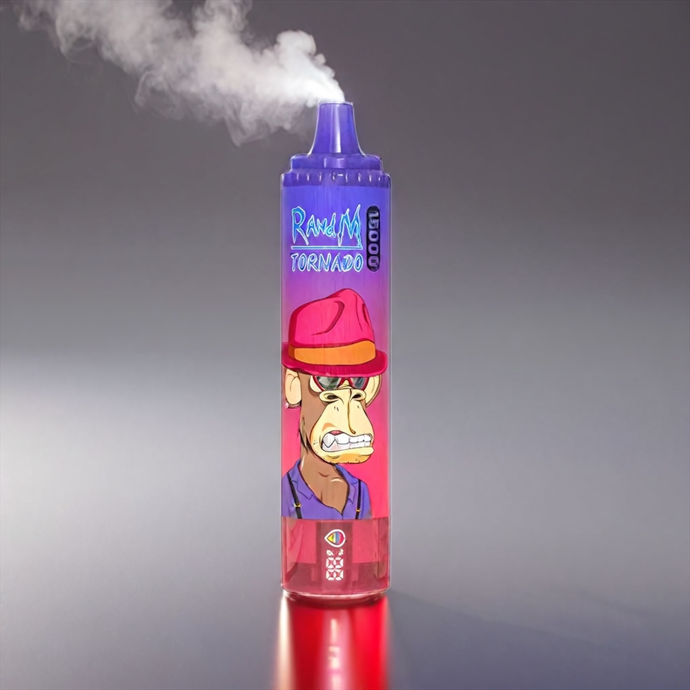 Fumot RandM Tornado 15000 Puffs 25ml 850mAh 0.9Ω Mesh Coil Sur Æble Engros Danmark