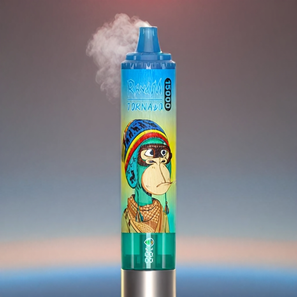 Fumot RandM Tornado Blå Hindbær Lemonade 15000 Puffs 25ml 850mAh 0.9Ω Mesh LCD Type-C Engros Danmark