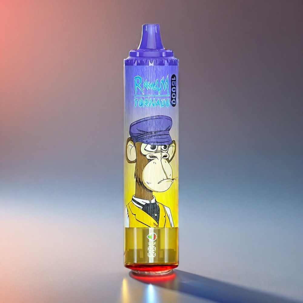 Fumot RandM Tornado Mango På 15000 Puffs 25ml 850mAh 0.9Ω Mesh USB-C LCD Engros Danmark