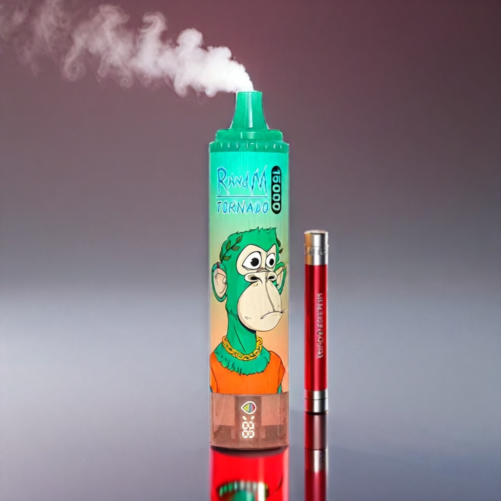 Fumot RandM Tornado Triple Bær 15000 Puffs 25ml 850mAh 0.9Ω Mesh Type-C LCD Engros Danmark