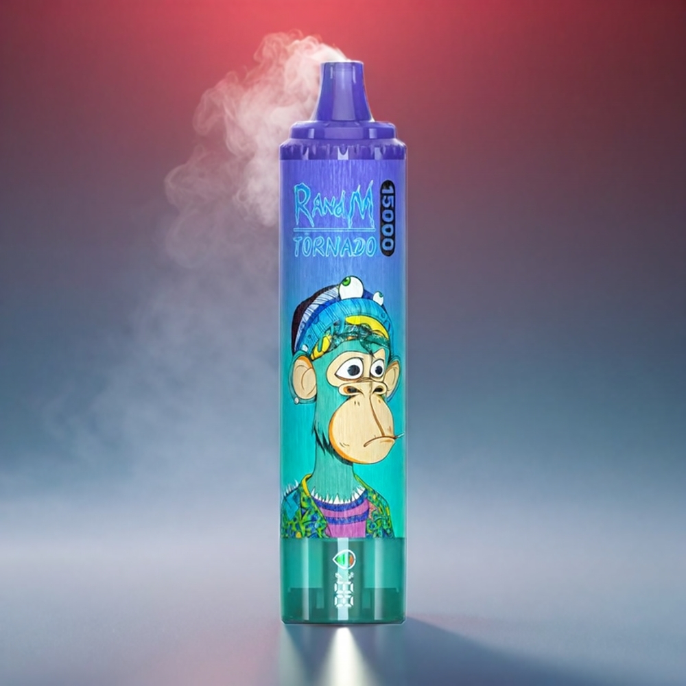 Fumot Randm Tornado 15000 Puffs 25ml 850mAh 0.9Ω Mesh LCD Type-C Blåbær På Engros Danmark