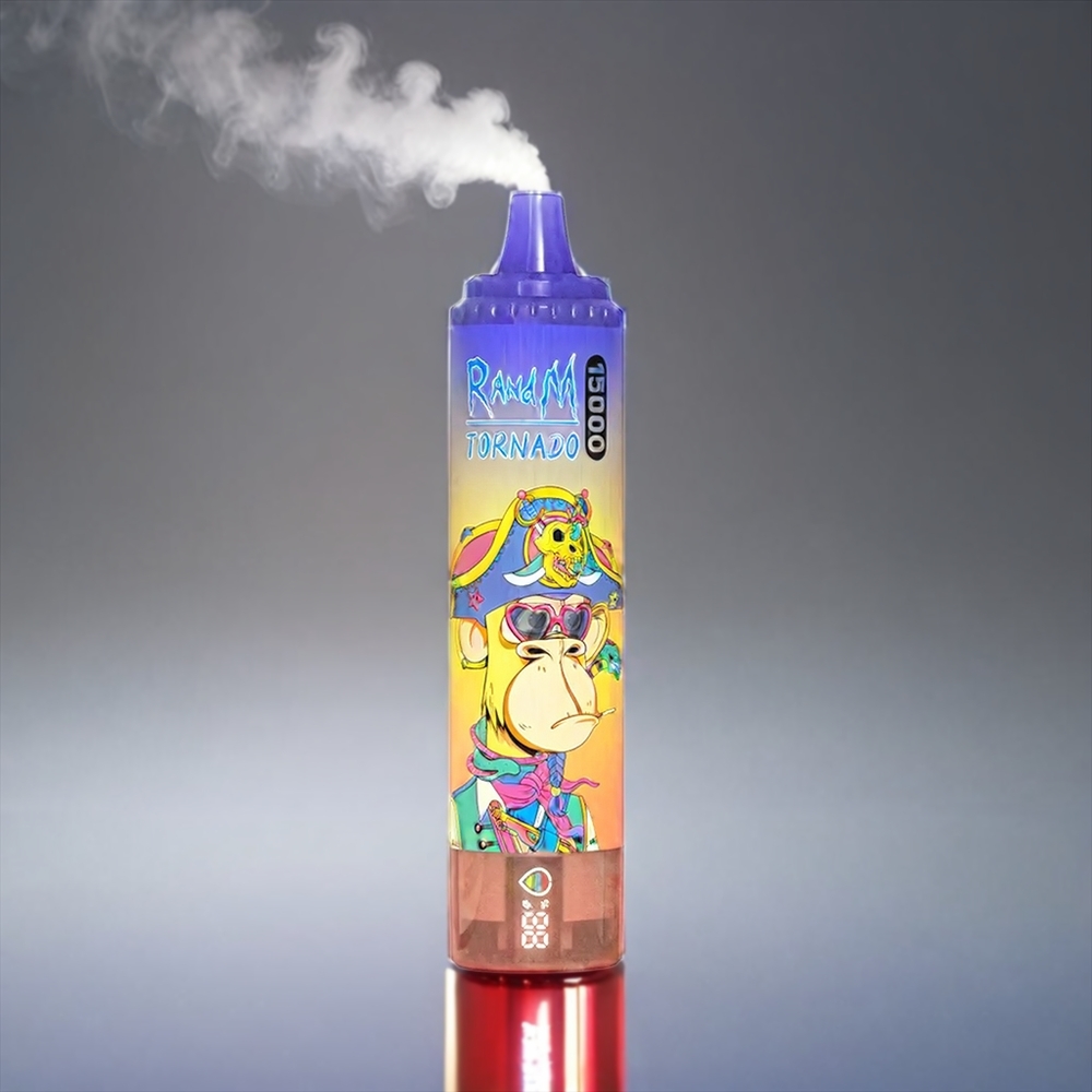 Fumot Randm Tornado 15000 Puffs Vape Cola + 25ml 850mAh 0.9Ω Mesh LCD Type-C Engros Danmark