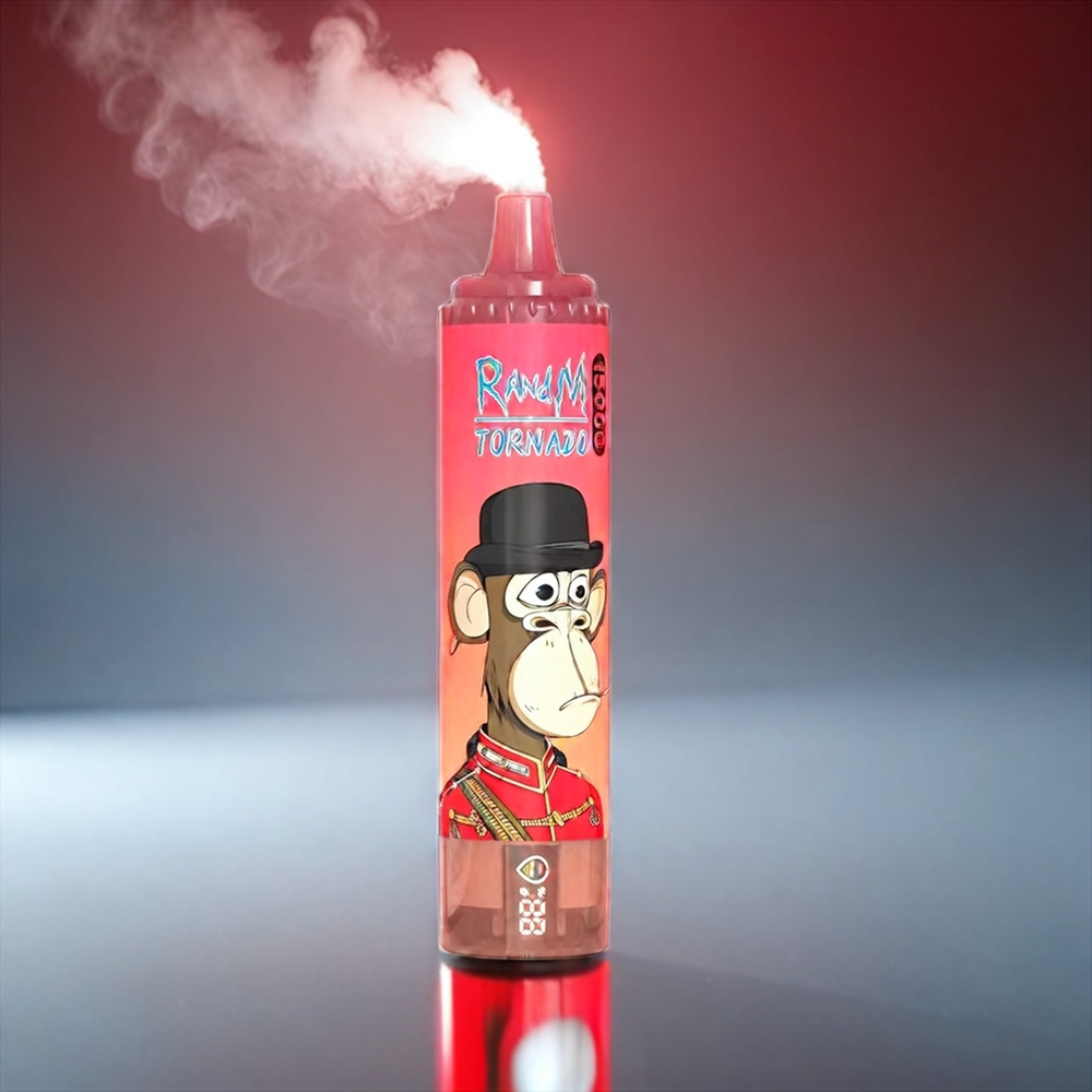 Fumot Randm Tornado 15.000 Puffs 25ml 850mAh 0.9Ω Mesh 0-5% LCD Rød Energi Engros Danmark