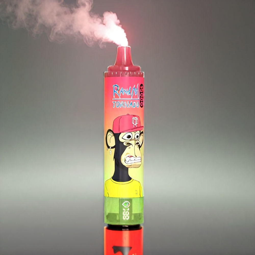 Fumot Randm Tornado Jordbær Vandmelon Lemonade 15000 Puffs 25ml 850mAh LCD Type-C Engros Danmark