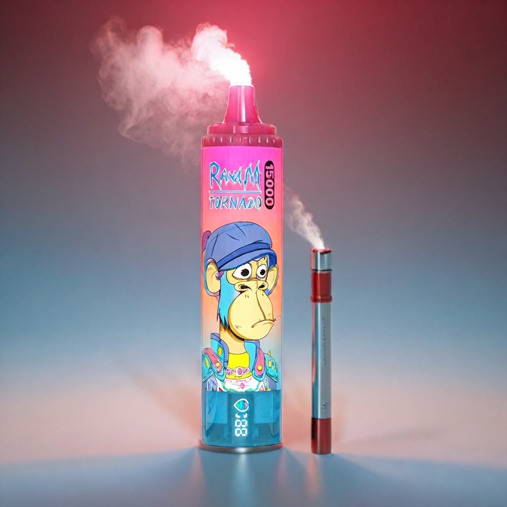 Fumot Randm Tornado Lemonade 15000 Puffs 25ml 850mAh 0.9Ω Mesh LCD Type-C Engros Danmark