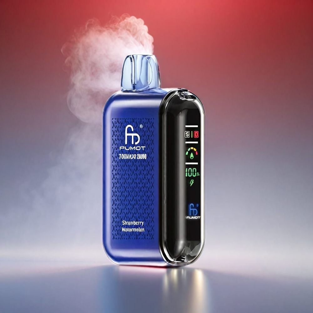 Fumot Tornado 20000 Puffs Jordbær Vandmelon Smart Display 20ml 850mAh Engros Danmark