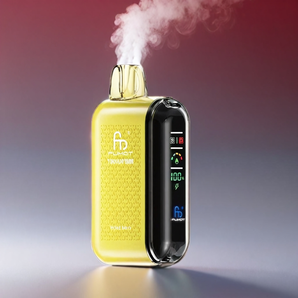 Fumot Tornado Dual Mesh 20ml 850mAh Display Airflow 2% Blandet Bær – 20000 Puffs Engros Danmark