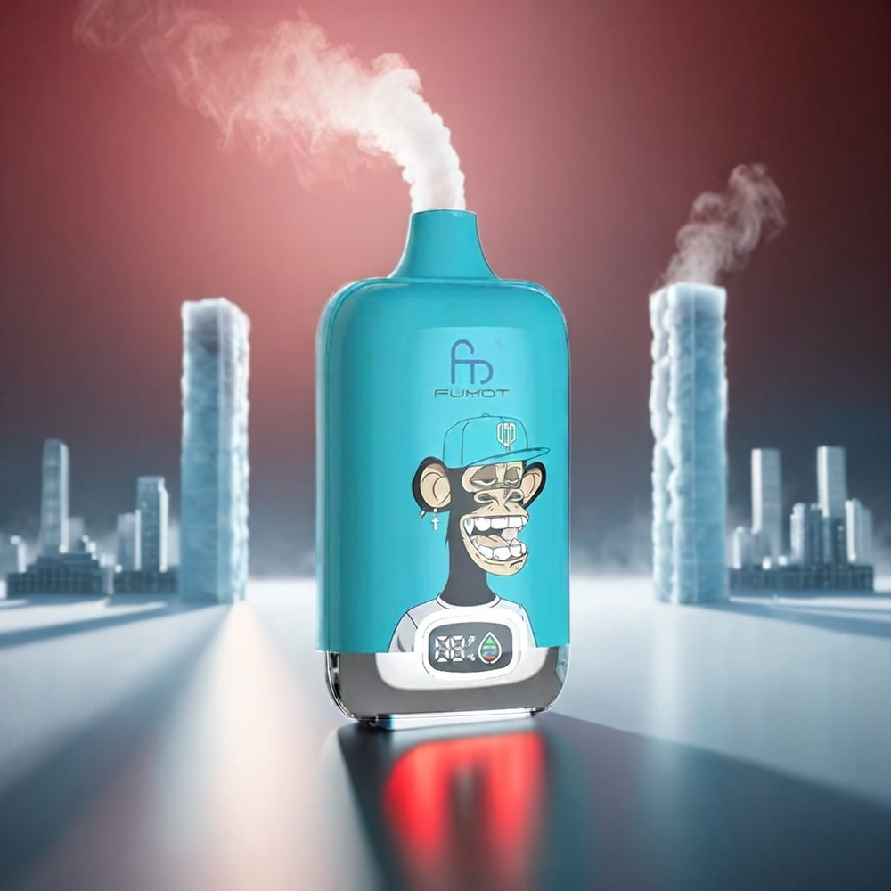 Fumot Tornado Digital 12000 Puffs 20ml MTL Mesh 550mAh Sort Engros Danmark
