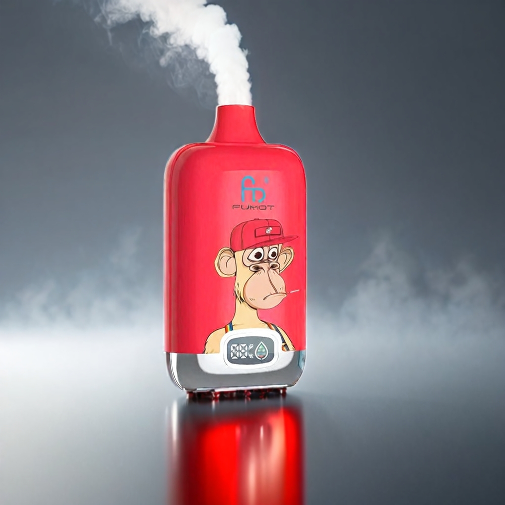 Fumot Tornado Digital 12000 Puffs 20ml Mesh MTL Rød Energi 89.7x46.7x27mm 67g 550mAh Type-C Engros Danmark