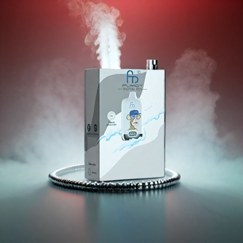 Fumot Tornado Digital 12000 Puffs 20ml Type-C Mesh Cool Mint (89.7x46.7x27mm 67g 550mAh MTL) Engros Danmark
