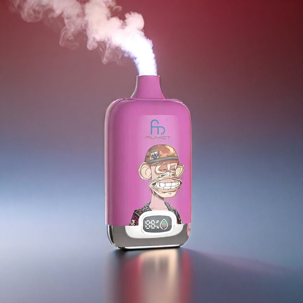 Fumot Tornado Digital 12000 Puffs Bluesour Hindbær 89,7mm 46,7mm 27mm 67g 20ml Mesh 550mAh Type-C 0% 2% 3% 5% MTL Engros Danmark