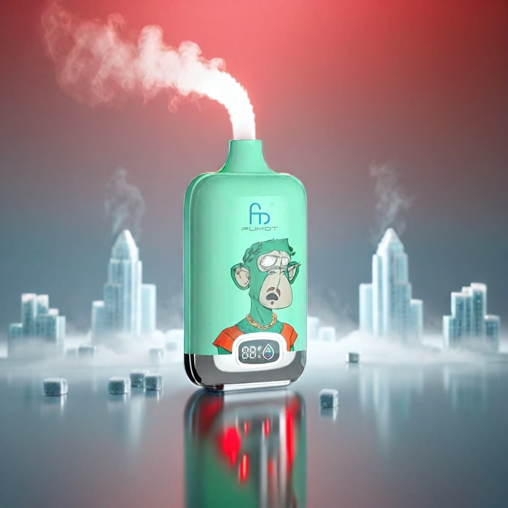 Fumot Tornado Digital 12000 Puffs Vandmelon 89,7x46,7x27mm 67g Mesh 550mAh Type-C MTL Engros Danmark