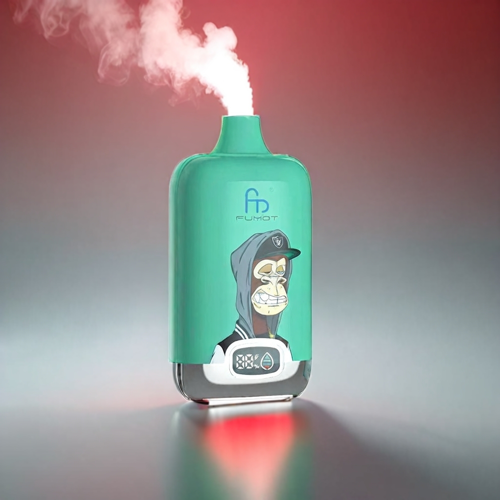 Fumot Tornado Digital 20ml 12000 Puffs Vandmelon Bubblegum Mesh Coil Type-C MTL 89.7x46.7x27mm 67g 550mAh Engros Danmark