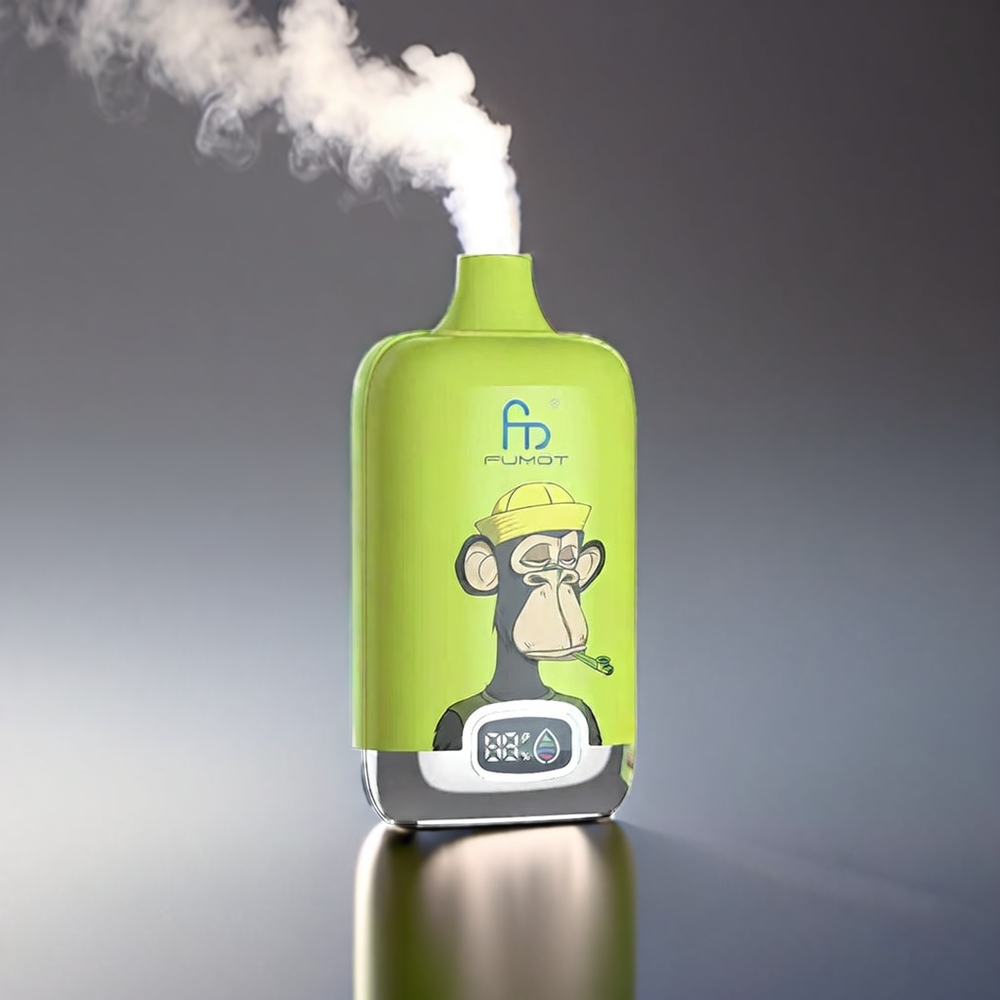 Fumot Tornado Digital Box 12000 Puffs Blåbær Kiwi 89.7mm Type-C 20ml 550mAh Mesh MTL Engros Danmark