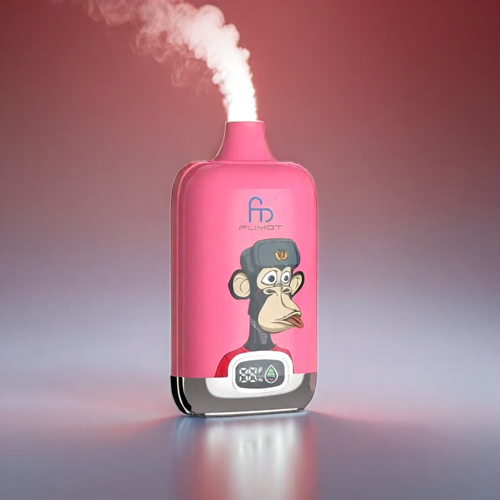 Fumot Tornado Digital Box 12000 Puffs Jordbær Donut 20ml Mesh Coil Type-C 550mAh 67g MTL Engros Danmark