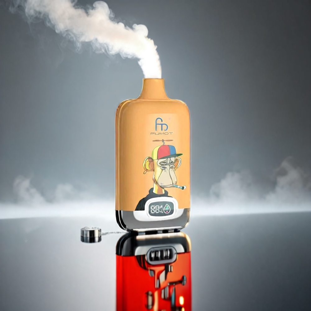 Fumot Tornado Digital Box 12000 Puffs Mango På Mesh Coil 20ml Type-C 550mAh 67g Engros Danmark