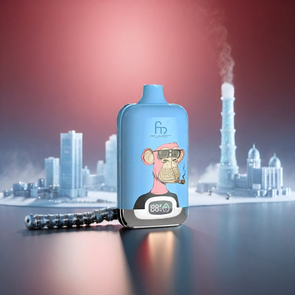 Fumot Tornado Digital Box 20ml 12000 Puffs MTL Mesh Coil Type-C Vinis 89.7x46.7x27mm 67g 550mAh Engros Danmark