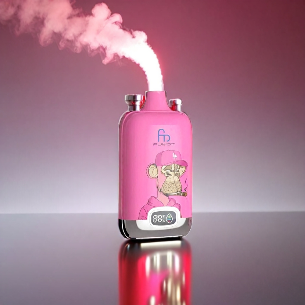 Fumot Tornado Digital Box 20ml 12000 Puffs Mesh Pink Lemonade 89.7x46.7x27mm 67g 550mAh Type-C MTL Engros Danmark