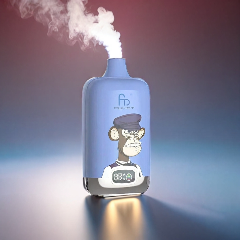 Fumot Tornado Digital Box 20ml Mesh 12000 Puffs Blå Hindbær Lemonade 550mAh Type-C MTL 67g Engros Danmark