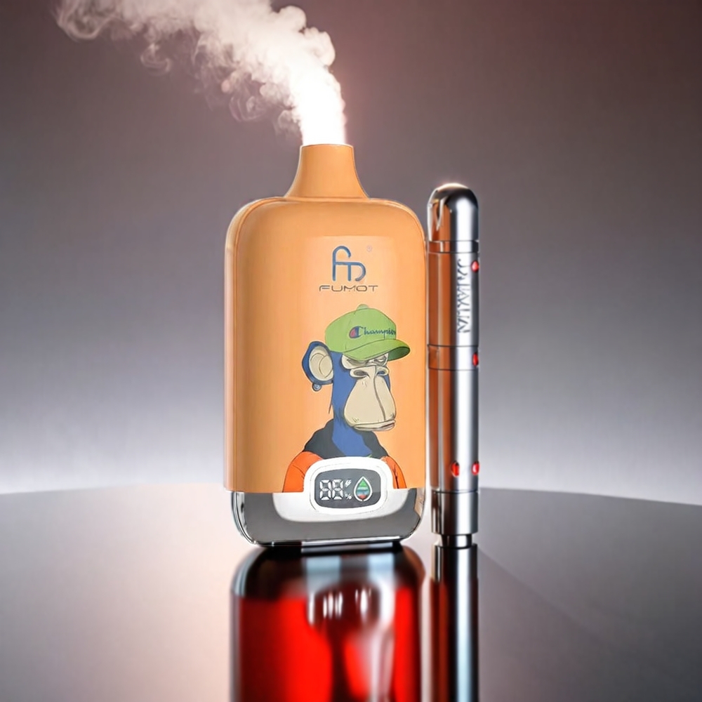 Fumot Tornado Digital Box 20ml Mesh 12000 Puffs Fersken Mango 550mAh Type-C - Engros Danmark