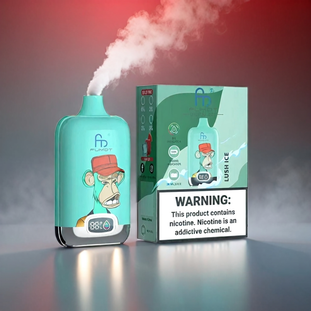 Fumot Tornado Digital Box 20ml Mesh 12000 Puffs Type-C Lush Engros Danmark