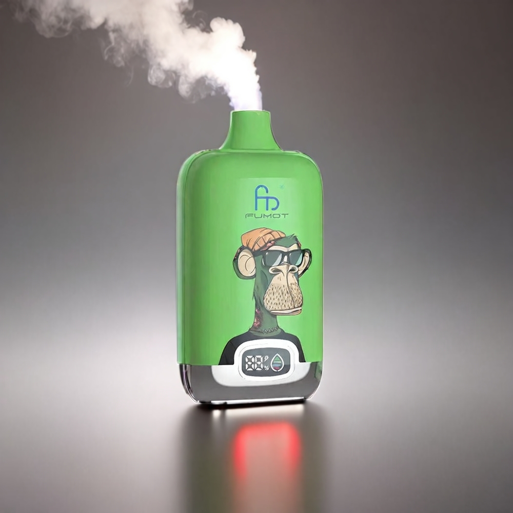 Fumot Tornado Digital Æble Kanel 12000 Puffs 20ml Mesh Coil Type-C MTL 67g Engros Danmark