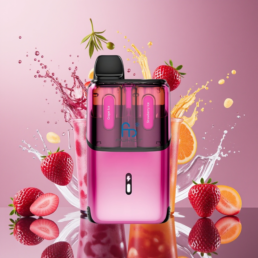 Fumot Ultra T32000 Disposable Vape Vinis Is & Jordbær Is 800mAh 24ml Type-C 20mg Mesh Engros Danmark