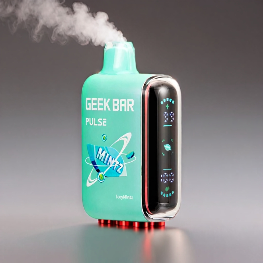 Geek Bar Pulse 15000 Puffs Mintz Edition 16ML 5% 650mAh USB-C Engros Danmark