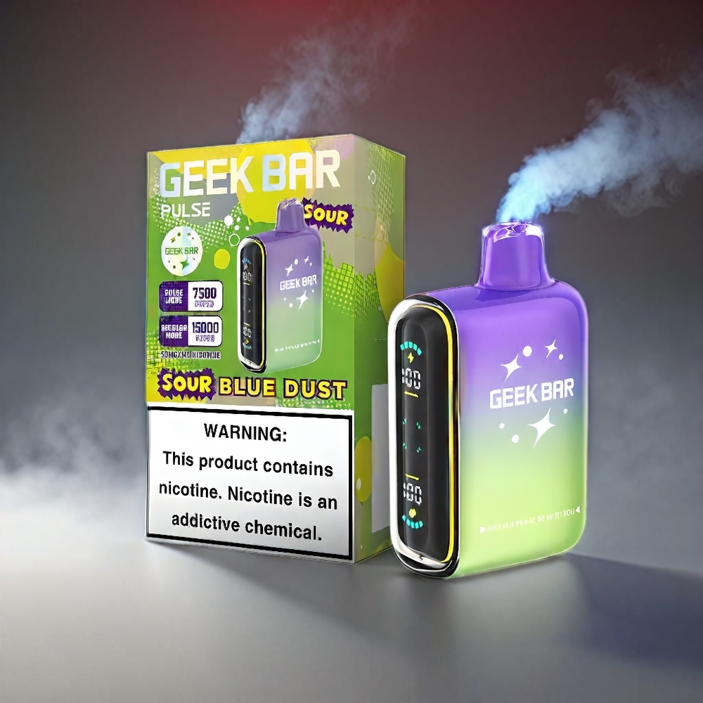 Geek Bar Pulse 15000 Pust Sour Udgave 16ML 5% 650mAh USB-C Engros Danmark