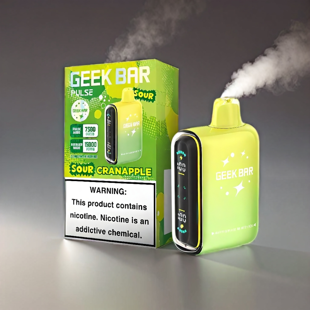 Geek Bar Pulse 15000 Pust Sour Udgave 16ML 5% 650mAh USB-C Engros Danmark