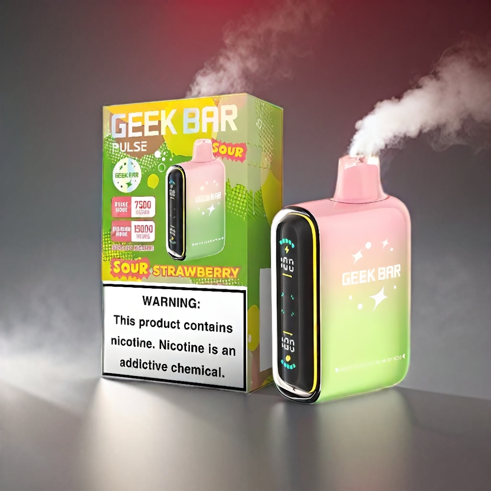 Geek Bar Pulse 15000 Pust Sour Udgave 16ML 5% 650mAh USB-C Engros Danmark