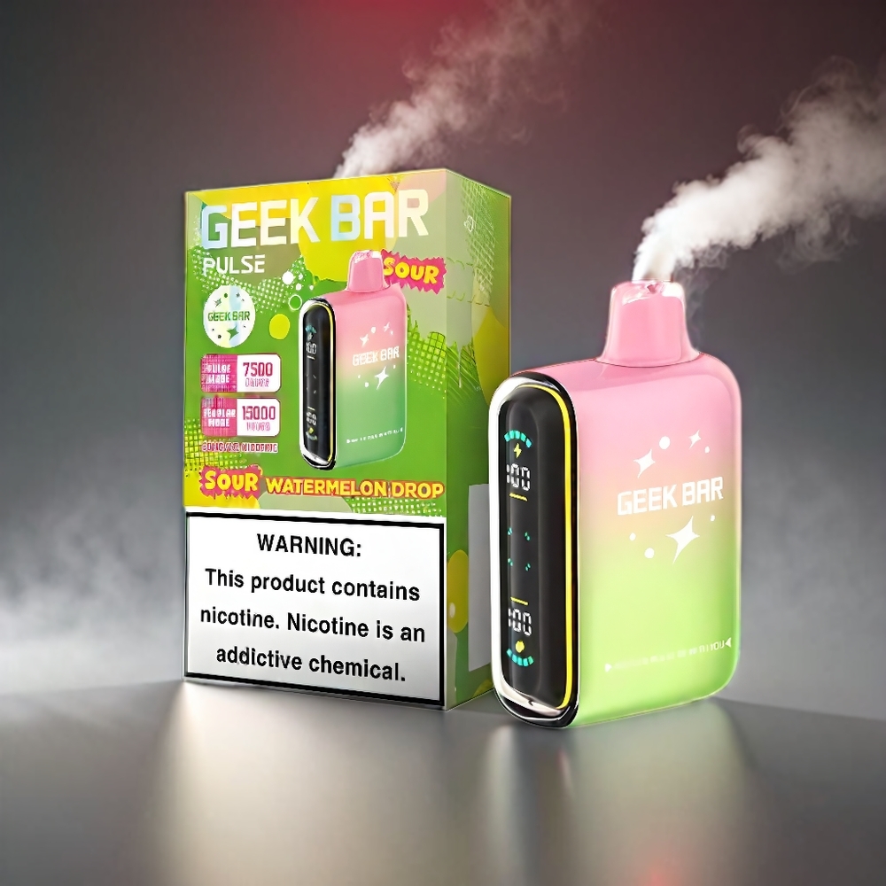 Geek Bar Pulse 15000 Pust Sour Udgave 16ML 5% 650mAh USB-C Engros Danmark