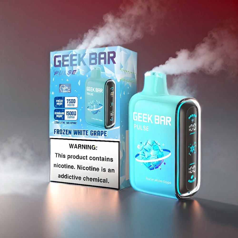 Geek Bar Pulse 15.000 Puste 16ML 5% Luftstrøm Justerbar 650 mAh USB-C Frozen Engros Danmark