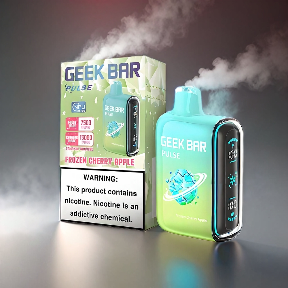 Geek Bar Pulse 15.000 Puste 16ML 5% Luftstrøm Justerbar 650 mAh USB-C Frozen Engros Danmark