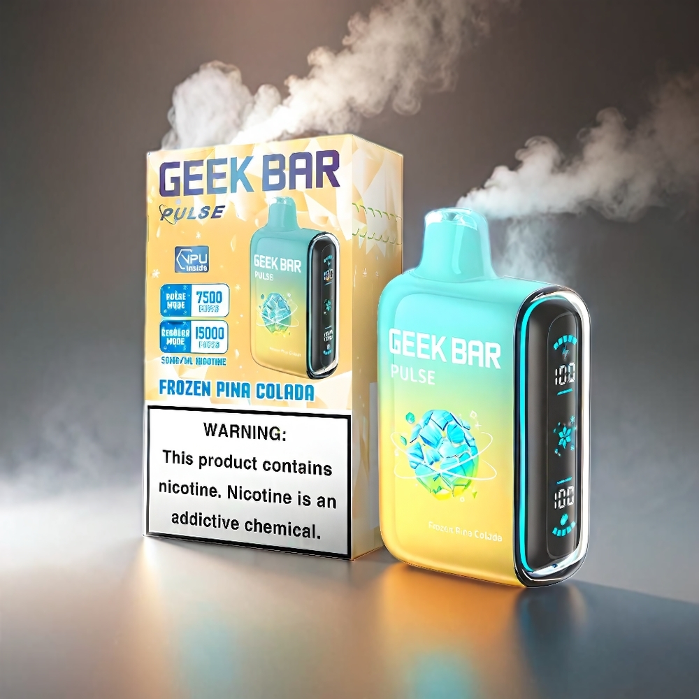 Geek Bar Pulse 15.000 Puste 16ML 5% Luftstrøm Justerbar 650 mAh USB-C Frozen Engros Danmark