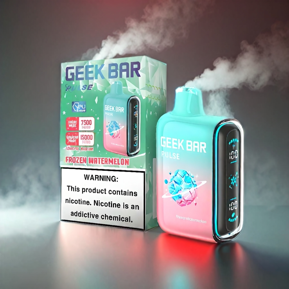 Geek Bar Pulse 15.000 Puste 16ML 5% Luftstrøm Justerbar 650 mAh USB-C Frozen Engros Danmark