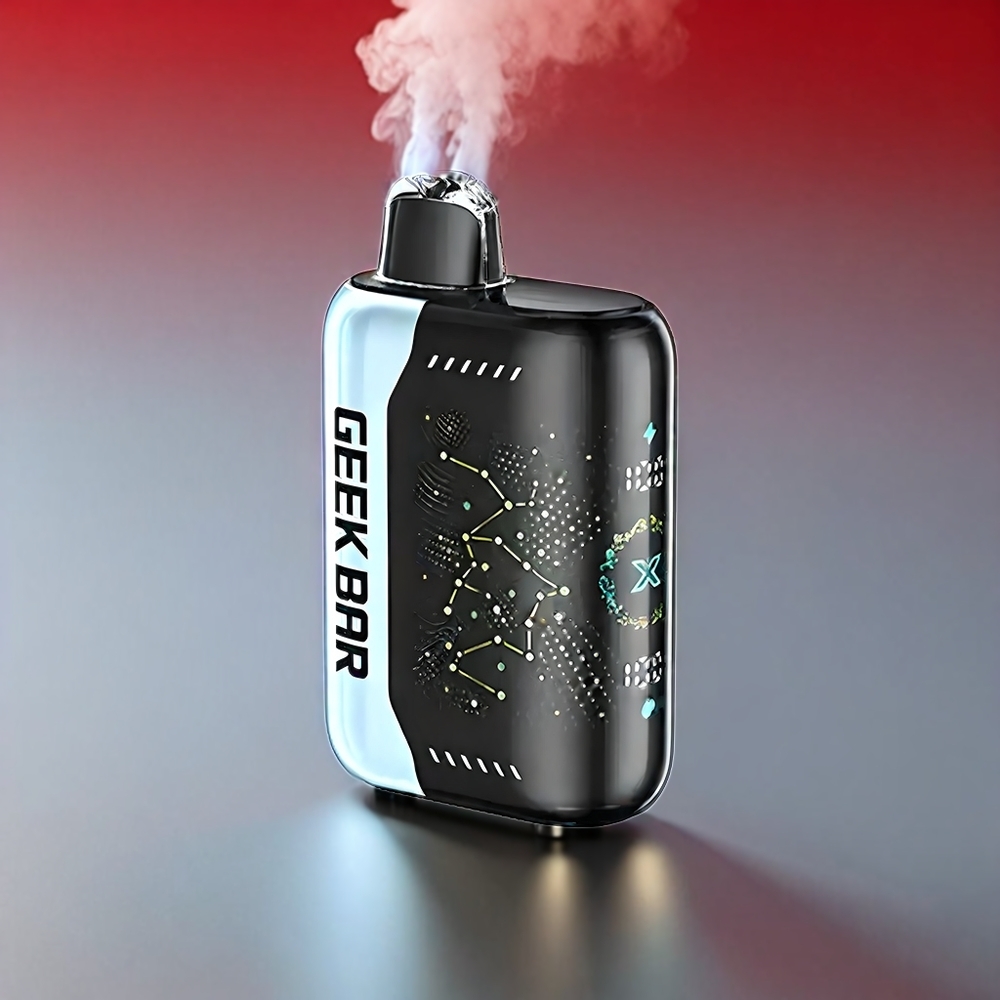 Geek Bar Pulse X 25000 Puffs 0% Nikotin 18mL E-Væske 3D Skærm USB-C Dual Mesh Coil Engros Danmark