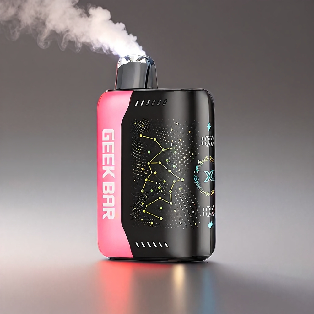 Geek Bar Pulse X 25000 Puffs 0% Nikotin 18mL E-Væske 3D Skærm USB-C Dual Mesh Coil Engros Danmark