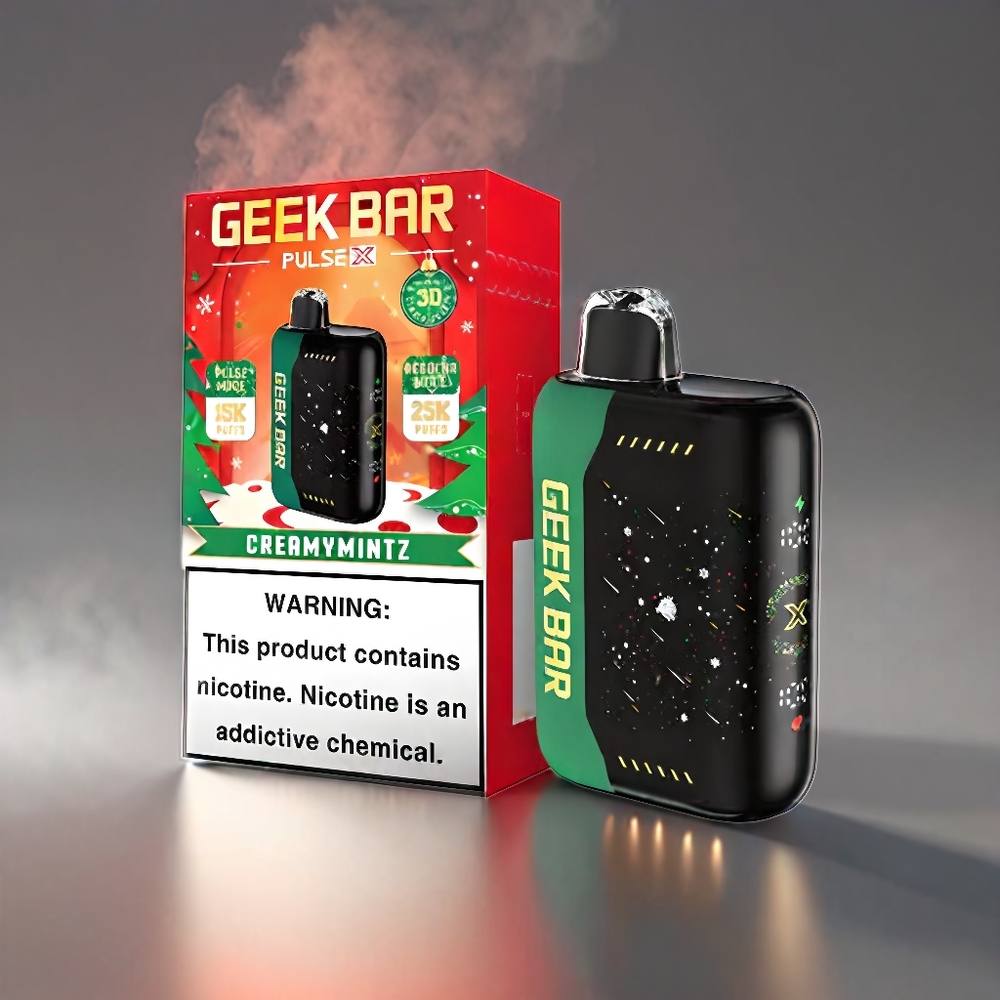 Geek Bar Pulse X 25000 Puffs 3D Skærm Dual Mesh 18mL Engros Danmark